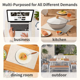 Maxpearl reversible design placemats offer two looks.