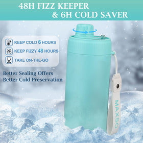 Double-wall vacuum insulation keeps MAXSO beverages cold