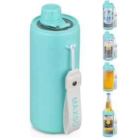 MAXSO sealed can cooler with fizz lid maintains drink fizz and cold