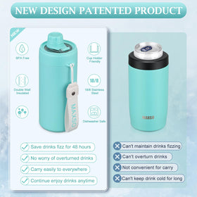 Spill guard lid on MAXSO cooler for mess-free sipping