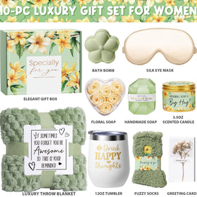 MAYICIVO luxury self-care collection throw blanket delivers cocoon-like warmth.