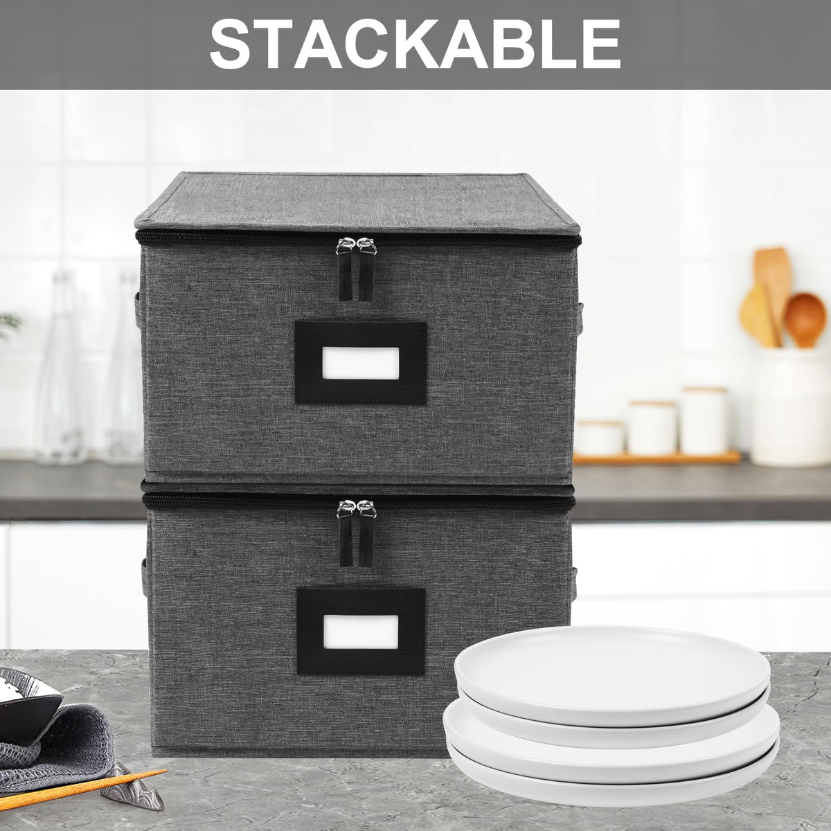 Mayniu felt separators protect delicate china from chipping