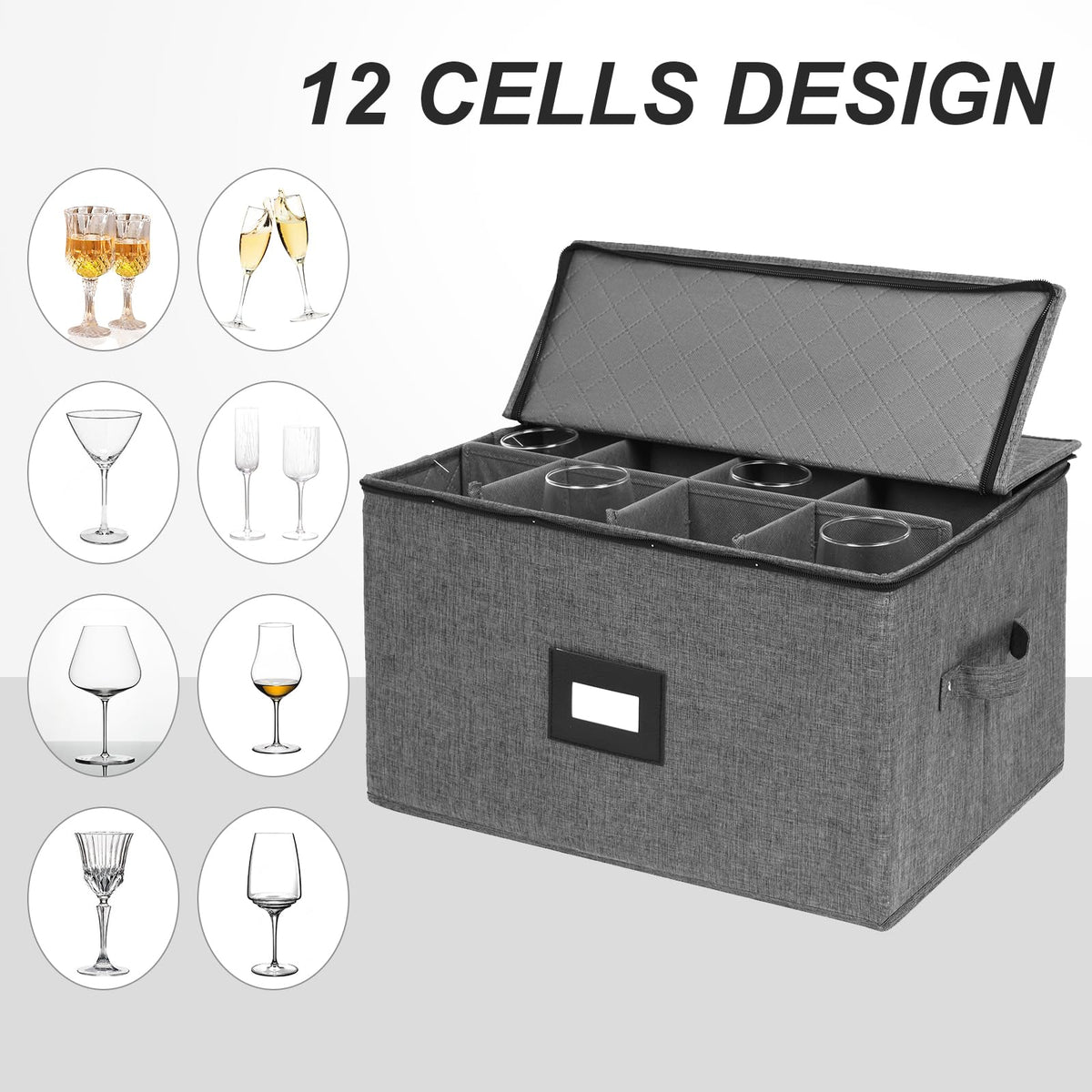 Mayniu label holder on a storage box for quick content identification