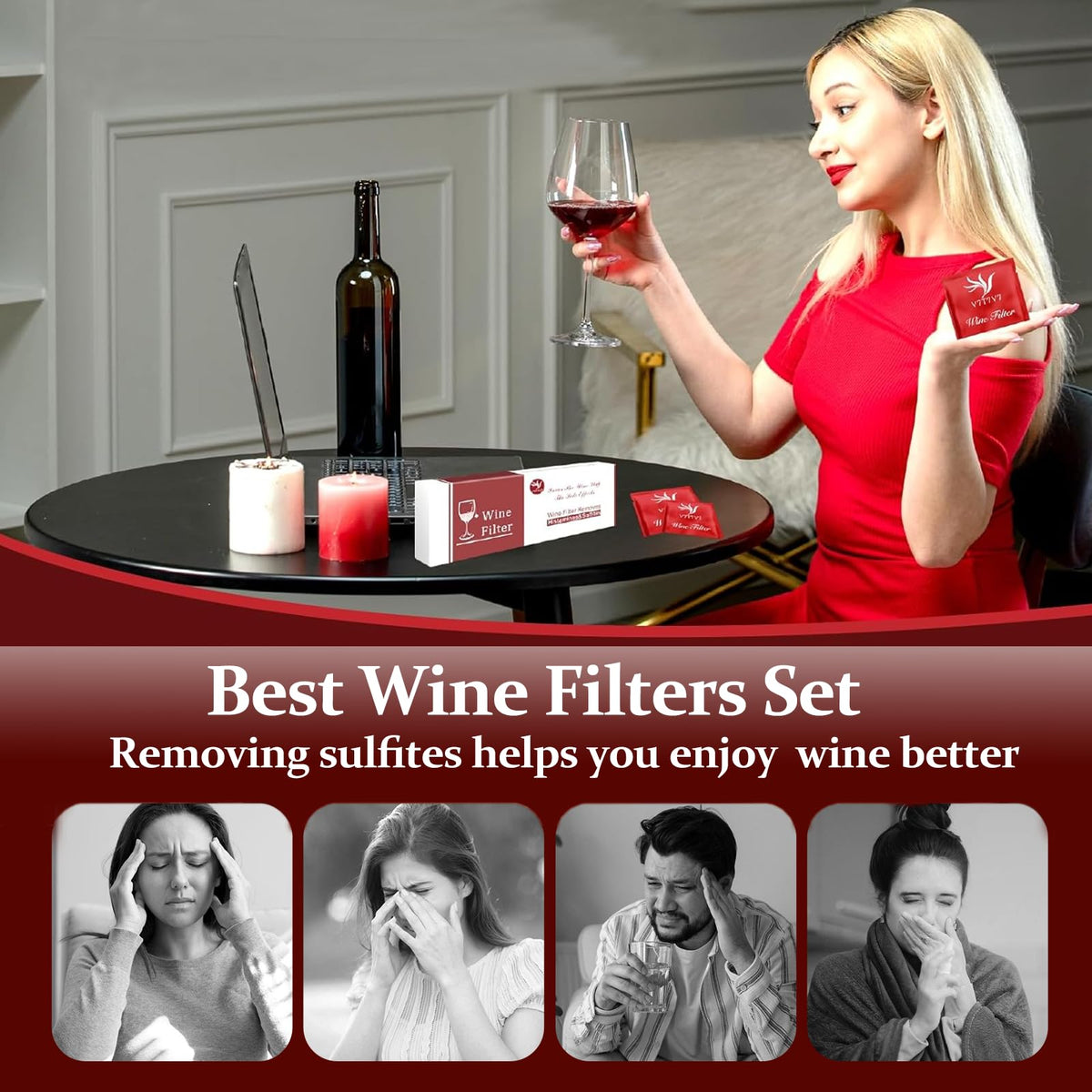 MBV disposable one-time-use filters save time at parties and events.