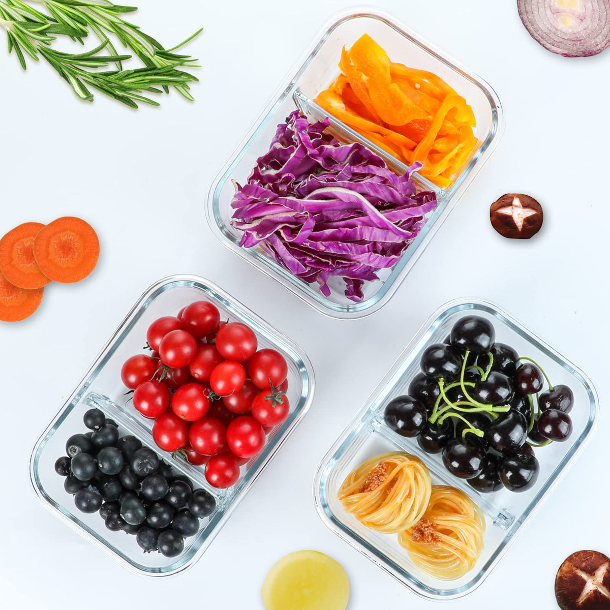 M MCIRCO 30oz containers ideal for picnics and on-the-go meals
