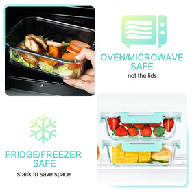 M MCIRCO stackable design saves fridge and cabinet space.