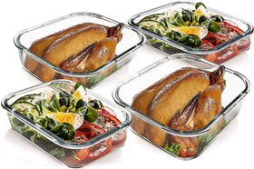 MCIRCO stacked containers in the fridge save space.