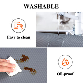 Mcrbeay cut-to-fit liner shown fitting a shelf.