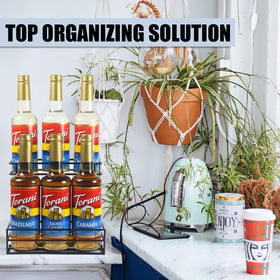 MCSAPIL organizer neatly displays flavors for quick bar prep.
