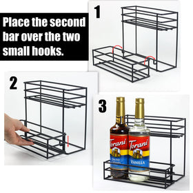 MCSAPIL compact storage for wine and condiments enhances kitchen versatility