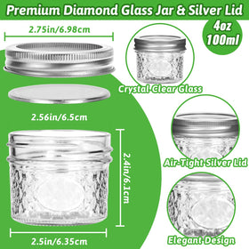Mcupper included stickers and tags help label and gift-wrap jars.