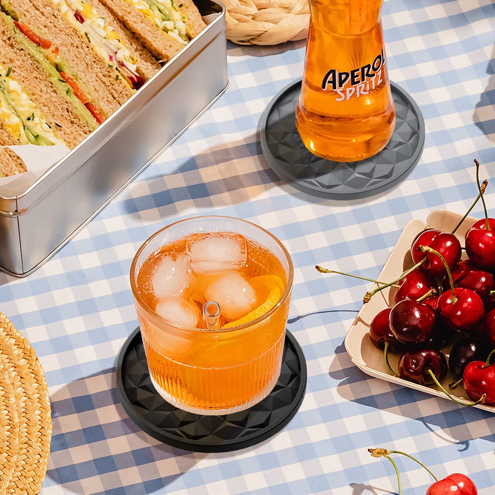 ME.FAN coasters double as mini trivets for hot dishes