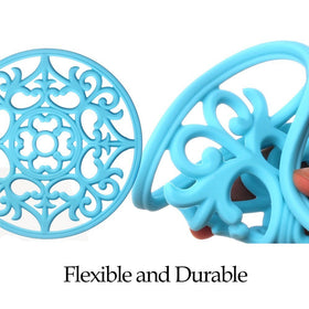 ME.FAN trivet non-slip design keeps pots from sliding on surfaces.