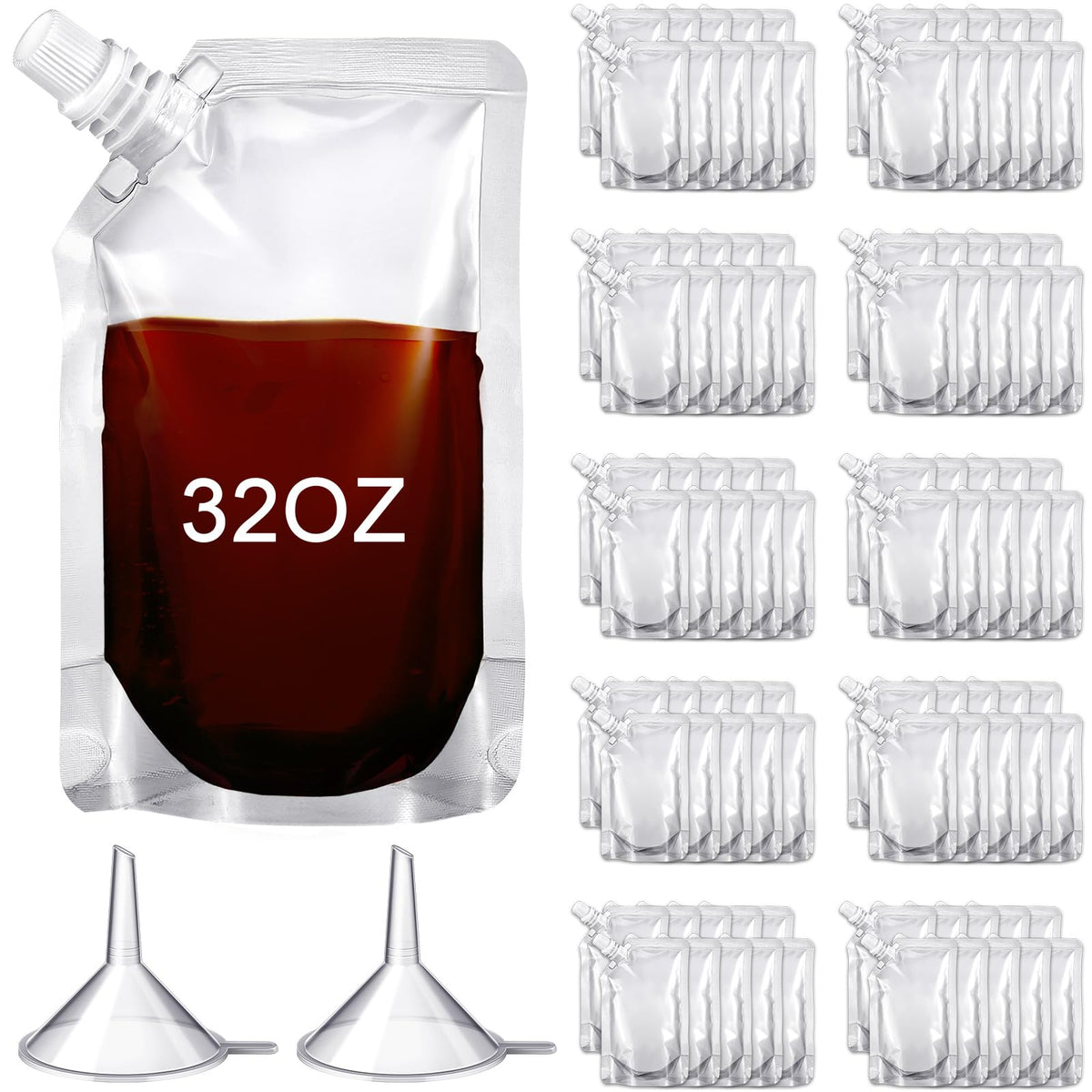 Meanplan funnels and pouches pack for quick setup at home and events.