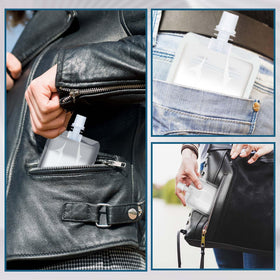 Meanplan inclined-mouth pouches for easy pouring and portion control.