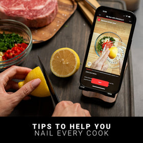 MEATER Pro XL long-range wireless connection keeps you updated from the yard to the store.