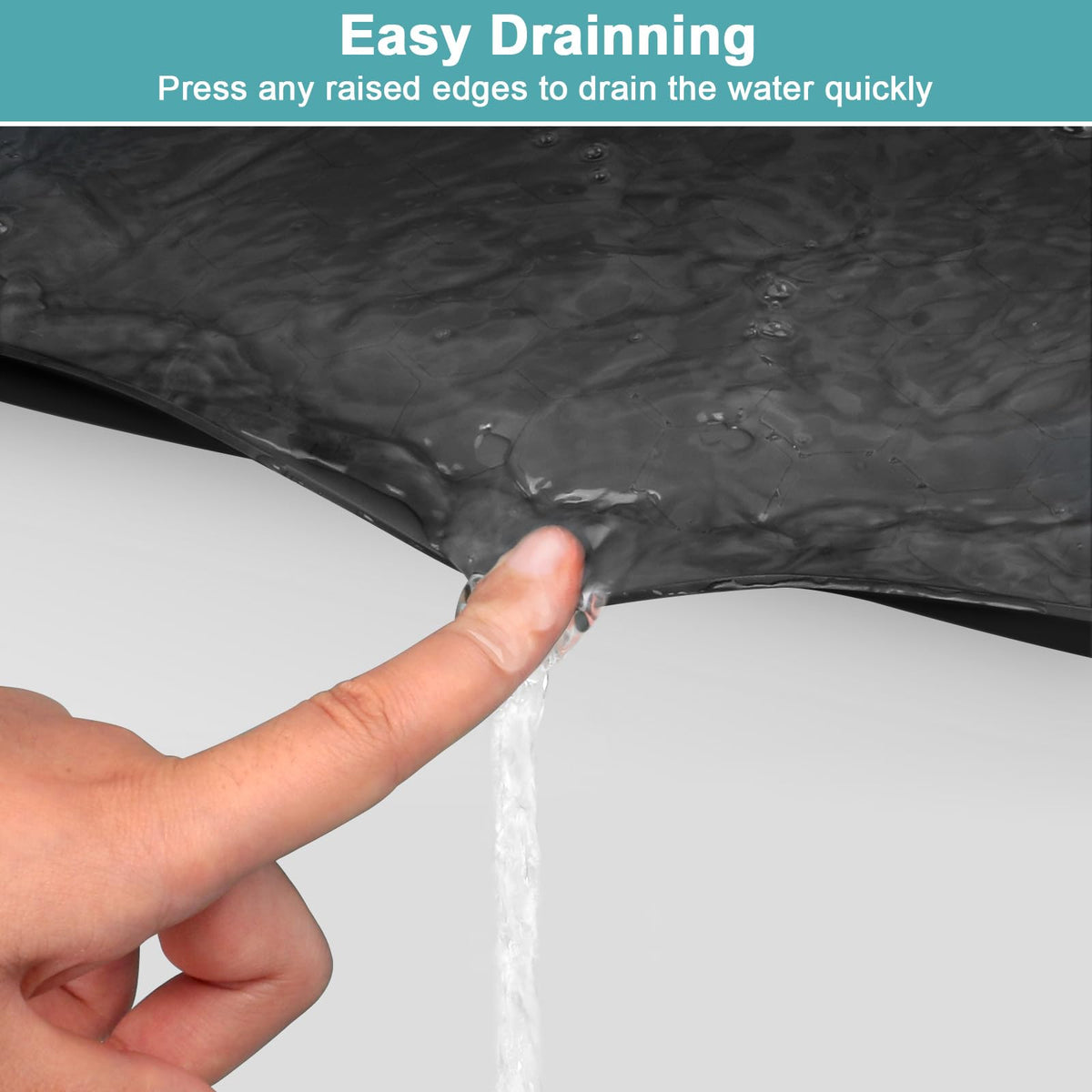 Mecheer soft silicone cabinet mat resists water and oil in daily use