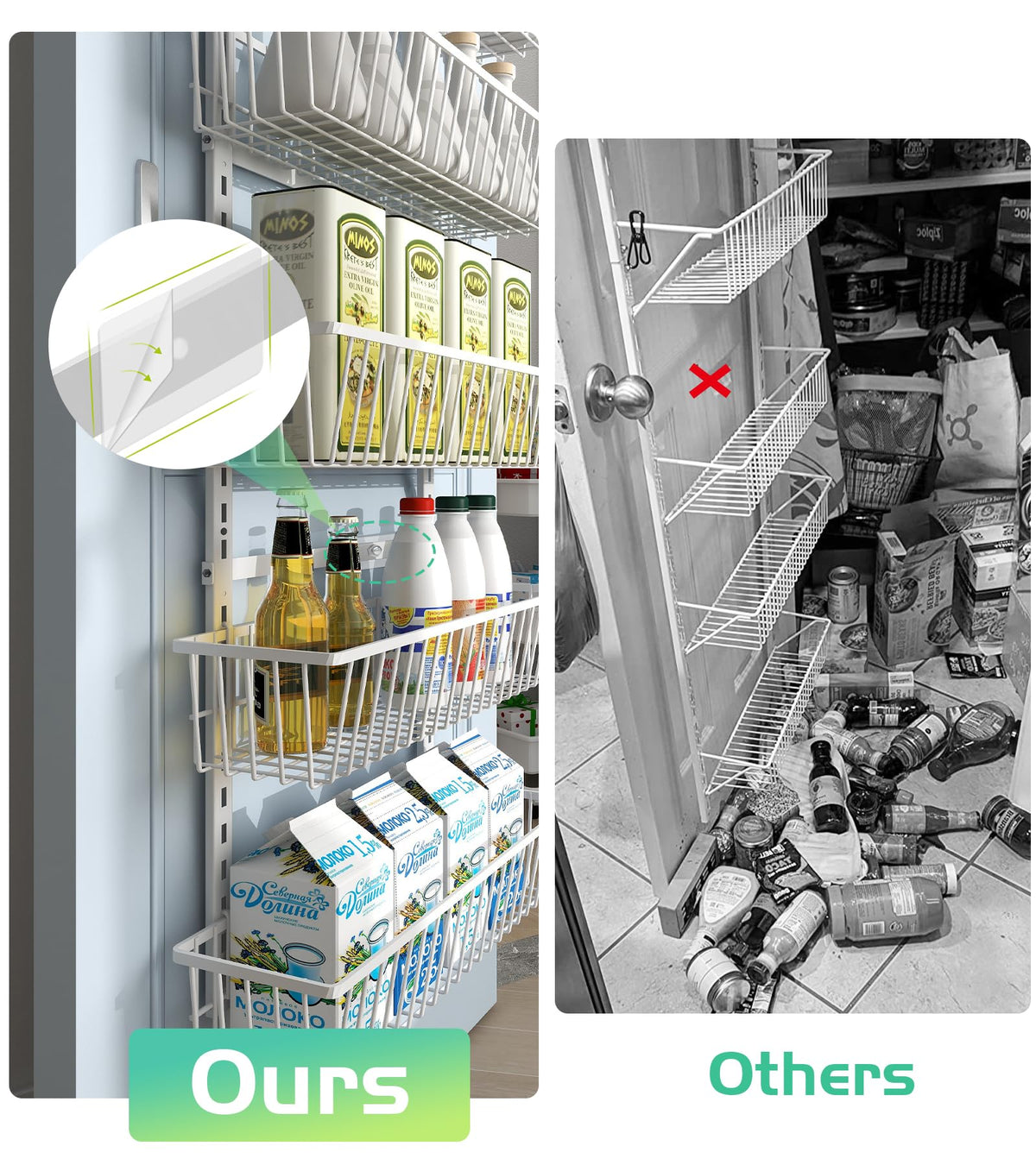 Door-mounted setup with adhesive stickers minimizes movement during use.