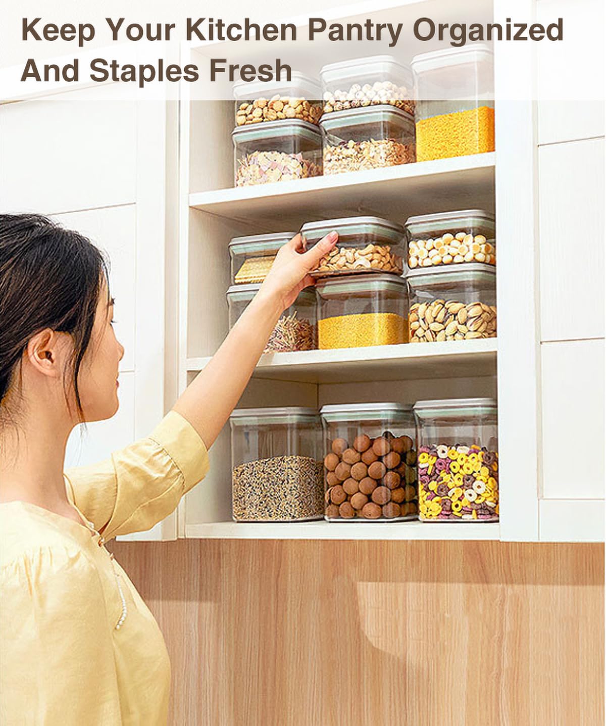 Melovom 2.8qt coffee storage container keeps beans or grounds organized and accessible.