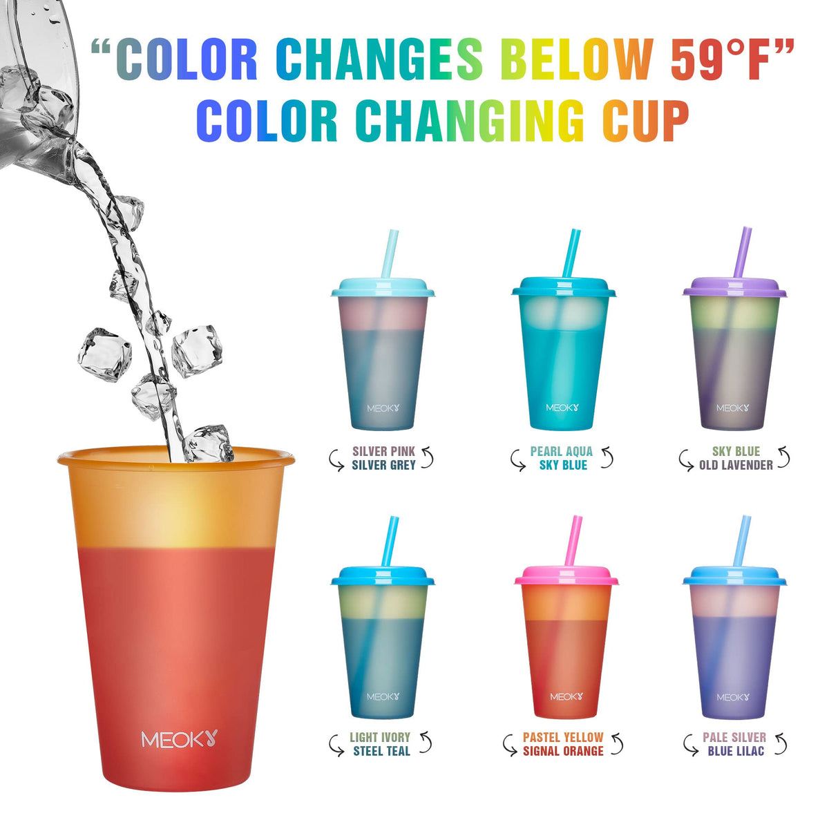 Meoky 12oz reusable tumbler, BPA-free, great for cold drinks and eco-friendly use.