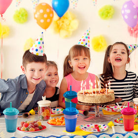 Meoky clear cups invite personalization for birthdays, weddings, and family gatherings.