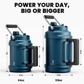 Meoky 64 oz bottle demonstrates ice retention for long outdoor sessions.