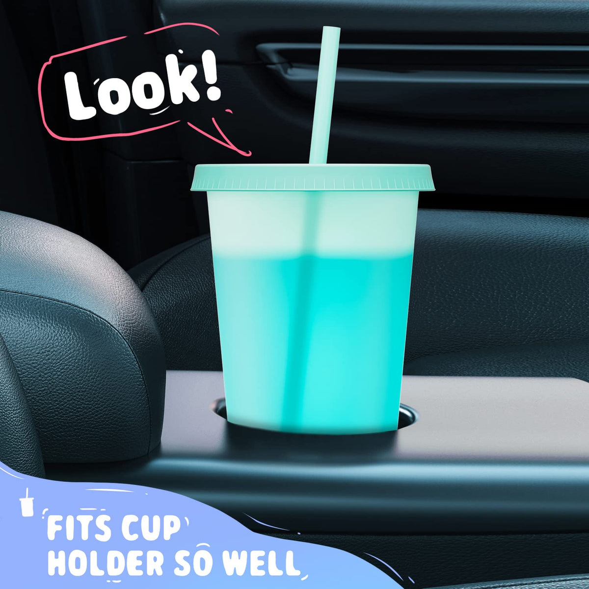 Meoky splash-proof lids keep drinks secure during travel.