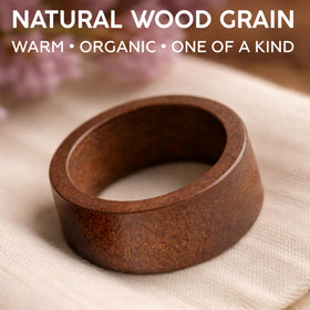 Meperper hemlock napkin ring closeup reveals craftsmanship and grain