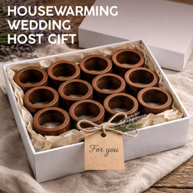 Meperper napkin rings with moisture-resistant finish for everyday use