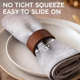 Meperper napkin rings on wedding table add rustic charm