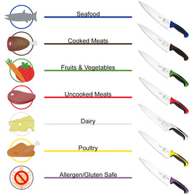 Mercer Culinary Millennia Green paring knife in hand demonstrates control and comfort