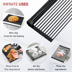 MERRYBOX 17.5 x 13 inch rack fits many sinks for flexible use
