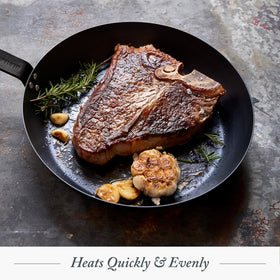 Merten & Storck pan in oven, safe for versatile cooking.