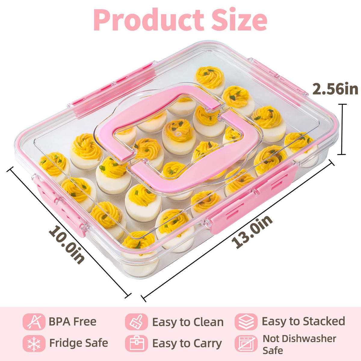 BPA free clear plastic provides durability for repeated use