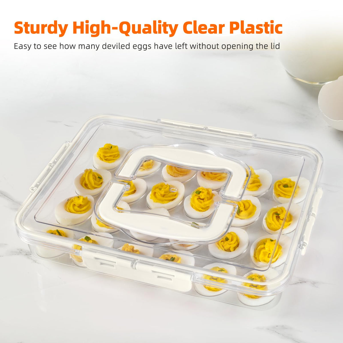 MesRosa deviled egg tray perfect for parties and picnics.