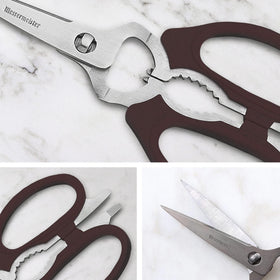 Messermeister scissors featuring nut cracker for cracking shells