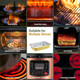 MESTAEK reinforced foil pan demonstrates stability with sauces.