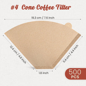 Metflavor unbleached filter for 8-12 cup brews, delivering clean taste.