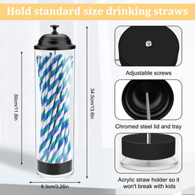 Mevtok counter mounted straw holder helps cafes stay tidy and efficient.