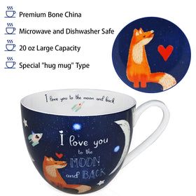 MFoffice I Love You bone china mug with refined texture and sheen
