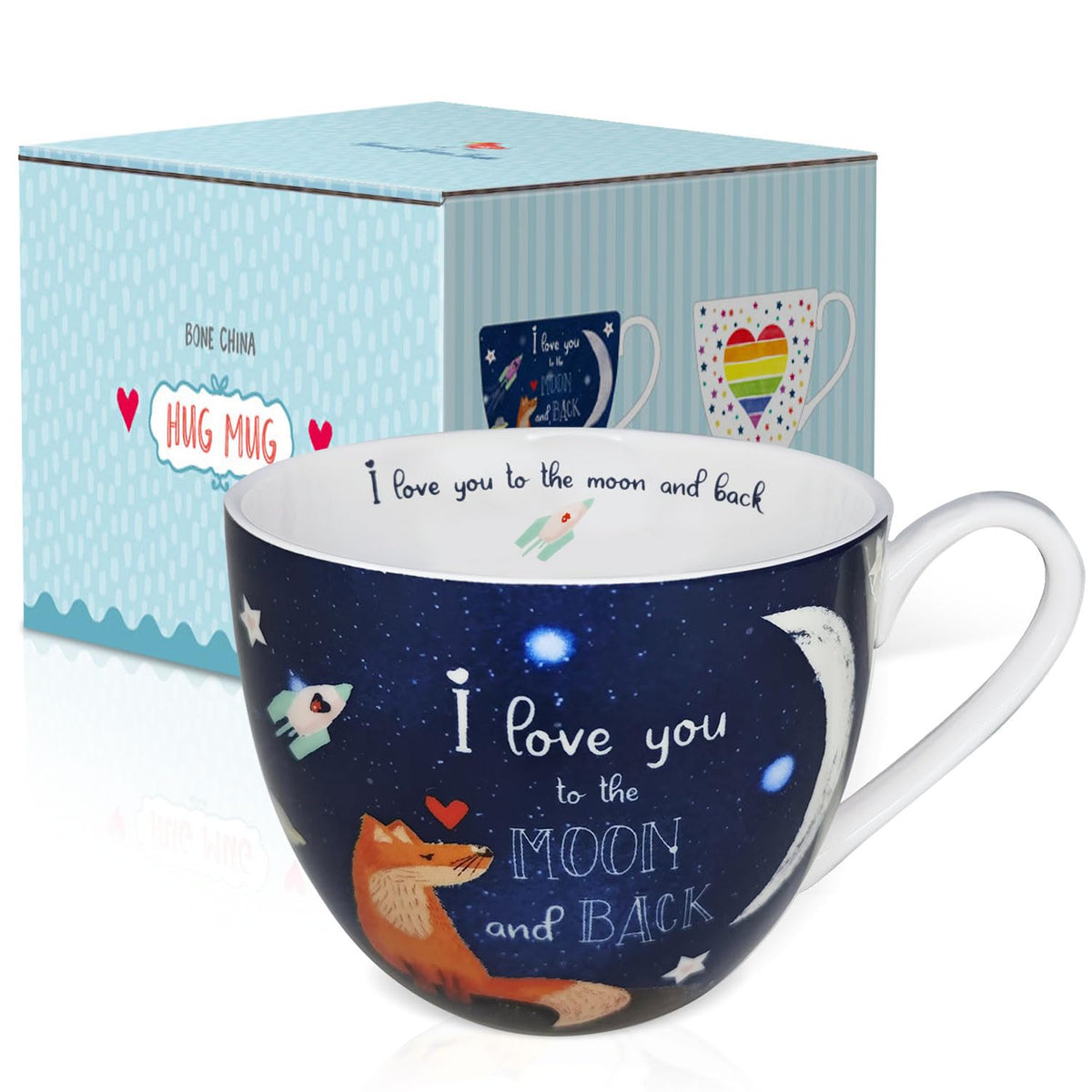 MFoffice I Love You mug in hands for a warm, comforting hug