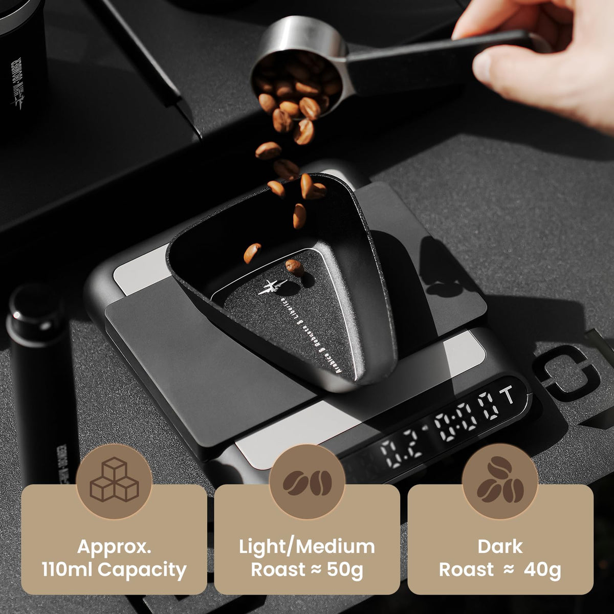 MHW-3BOMBER multi-use tool for coffee beans, tea, spices, and petals