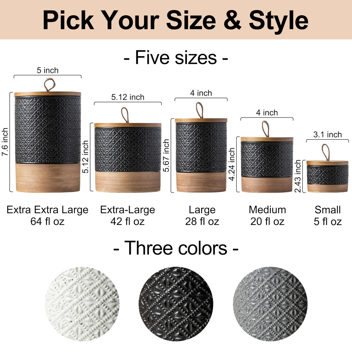 Miamolo ceramic jar shown as a gift-ready kitchen accessory.