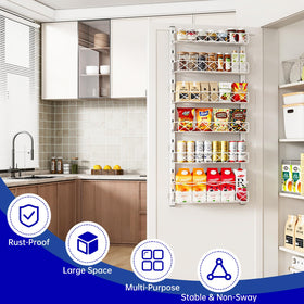MIAOLI back adhesive pads keep the organizer securely attached to the door.