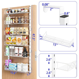 MIAOLI removable baskets with adjustable height for different items.