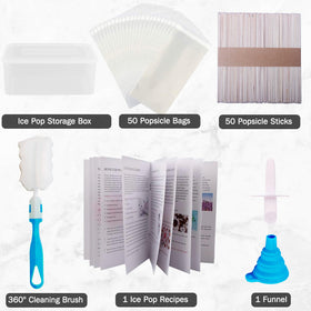 Miaowoof popsicle funnel and brush kit to simplify filling and cleaning.