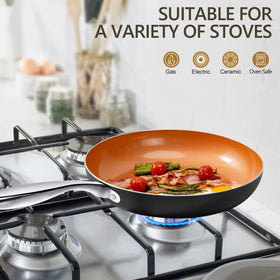 Even heat from MICHELANGELO aluminum core across the pan surface