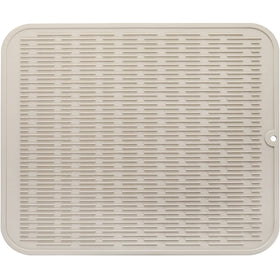 MicoYang silicone dish drying mat on counter drying dishes and protecting the surface.