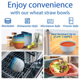 Homestockplus microwave-safe bowls demonstrate practical reheating for leftovers.