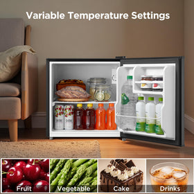 Removable shelf on Midea MERM17B0ABB adapts to taller containers.